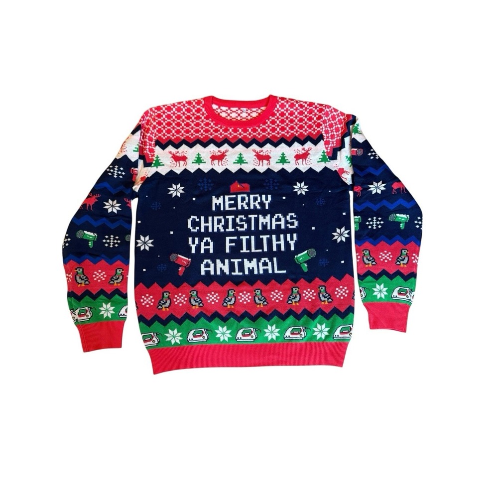 HOME ALONE Sweater MERRY CHRISTMAS YA FILTHY ANIMAL New in Package 2XL